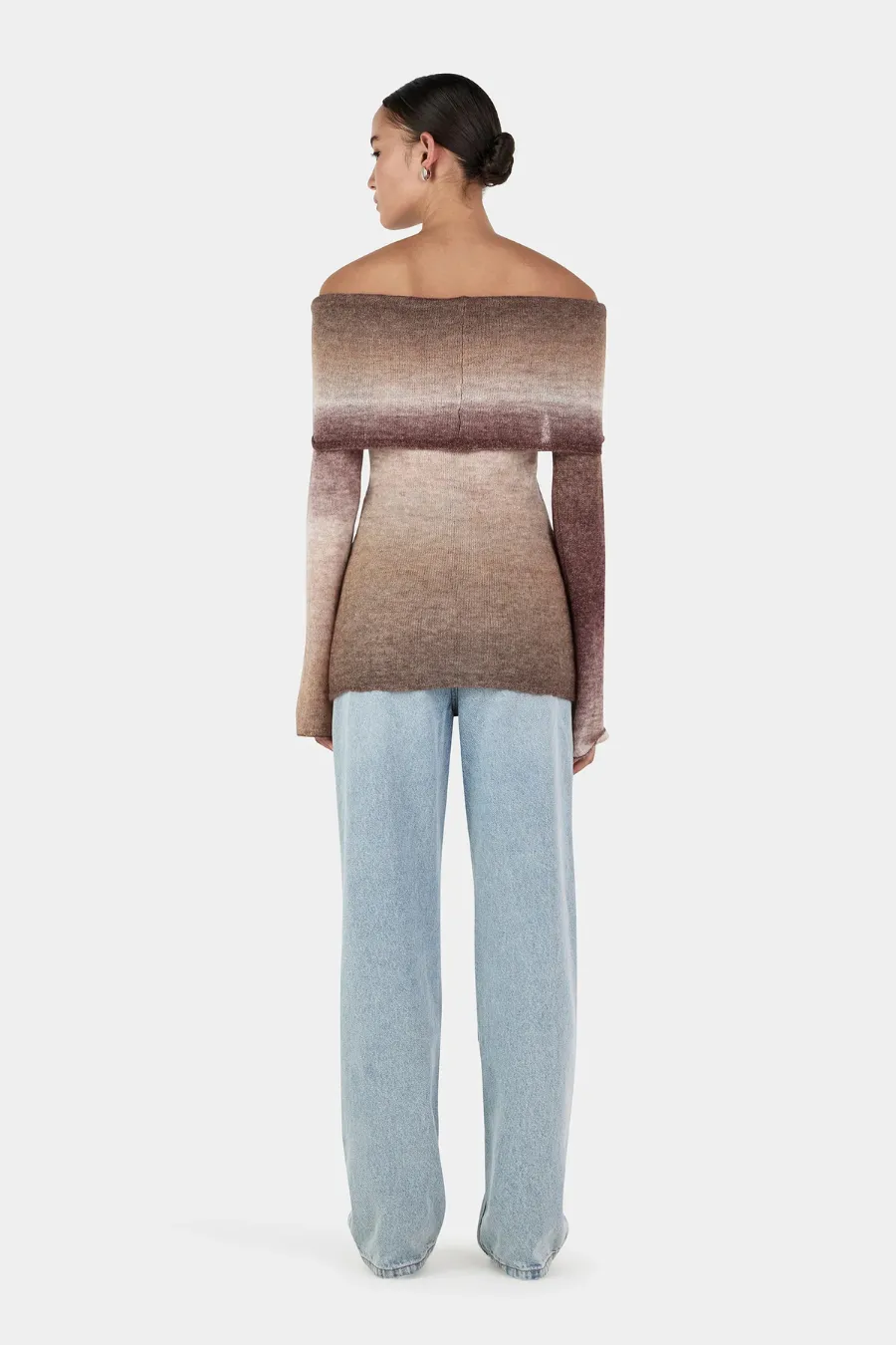 Naziree Knit Top Mocha Marle