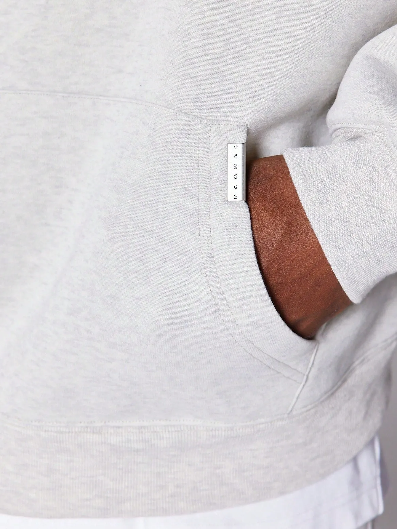 Overhead Hoodie With Front Toweling Print