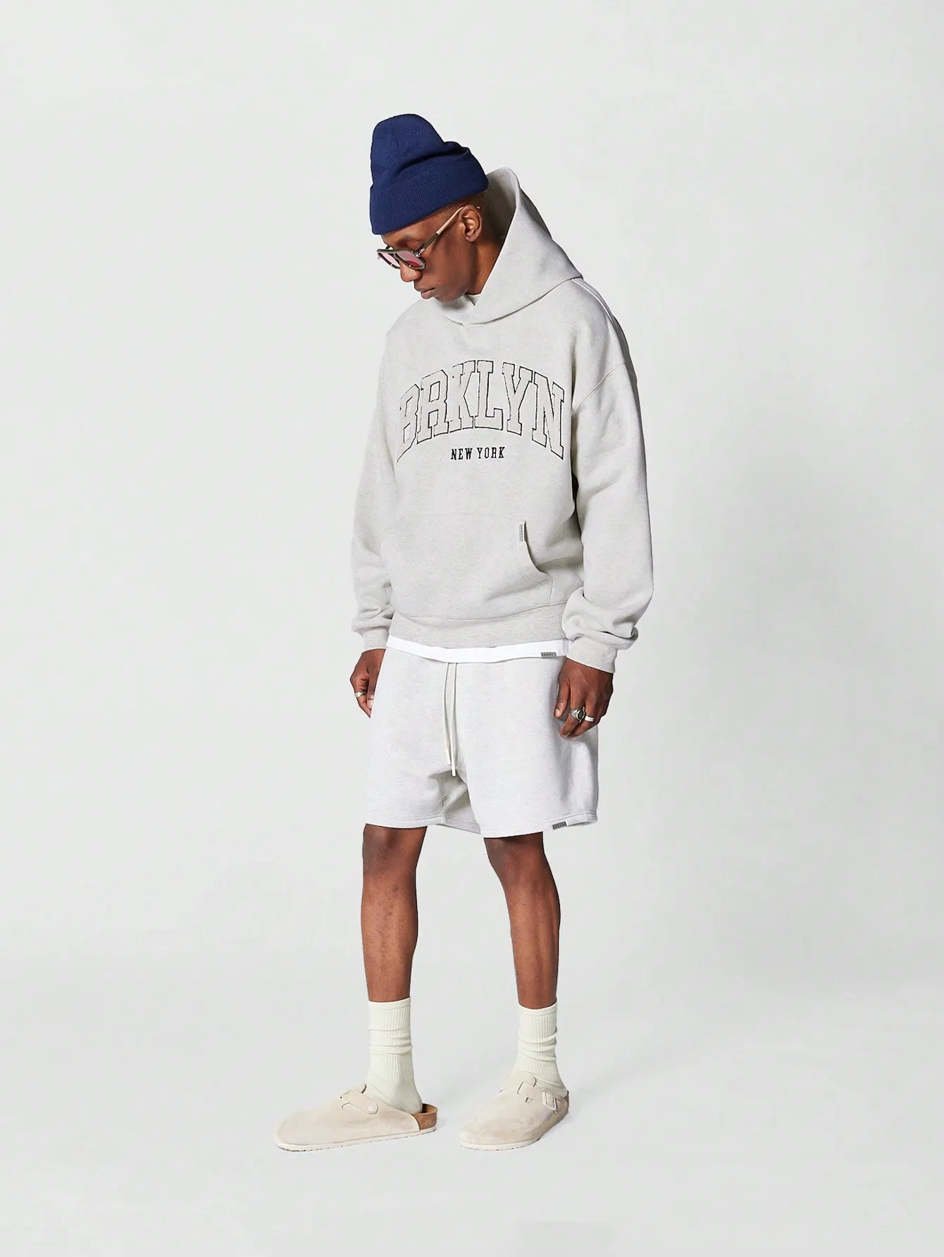 Overhead Hoodie With Front Toweling Print