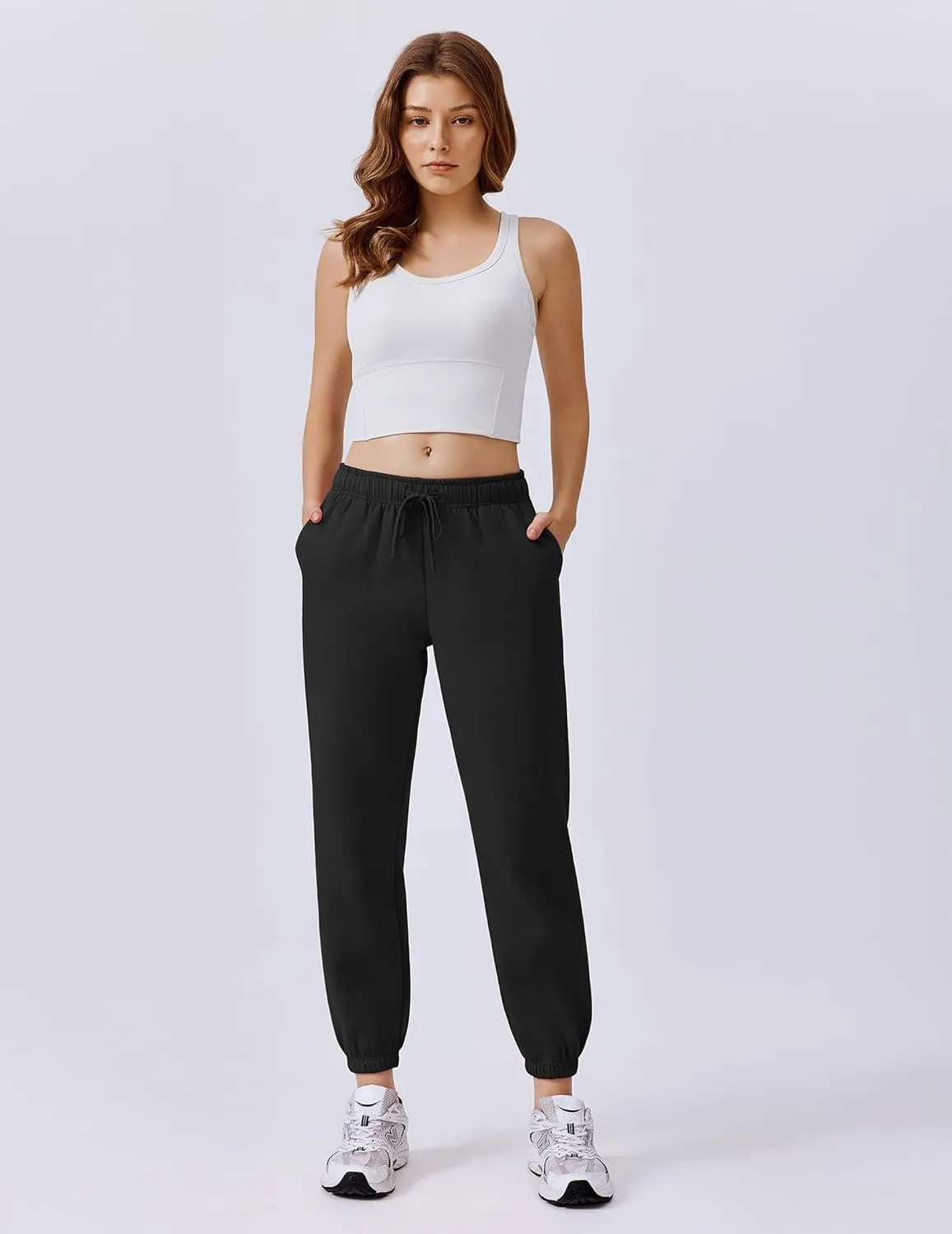 PINSPARK Womens 2 Piece Outfits Fleece Sweatsuit Half Zip Pullover Track Suit Jogger Sweatshirt and Sweatpants Matching Set
