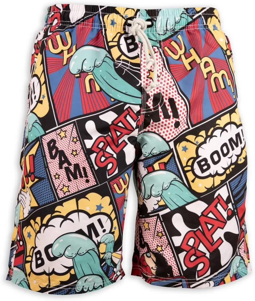 PREFER TO LIFE Men's Board Shorts, Quick Dry Swimwear Beach Holiday Party Bermuda Swim Big Pants 