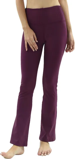 Private Island Women UPF50  Bootcut Long Leggings Pants Pocket Swim Beach Swimsuit Rash Guard Bathing Bottom (RMLBC)