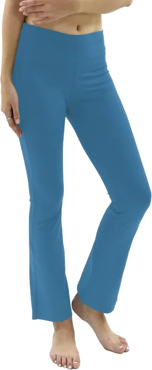 Private Island Women UPF50  Bootcut Long Leggings Pants Pocket Swim Beach Swimsuit Rash Guard Bathing Bottom (RMLBC)