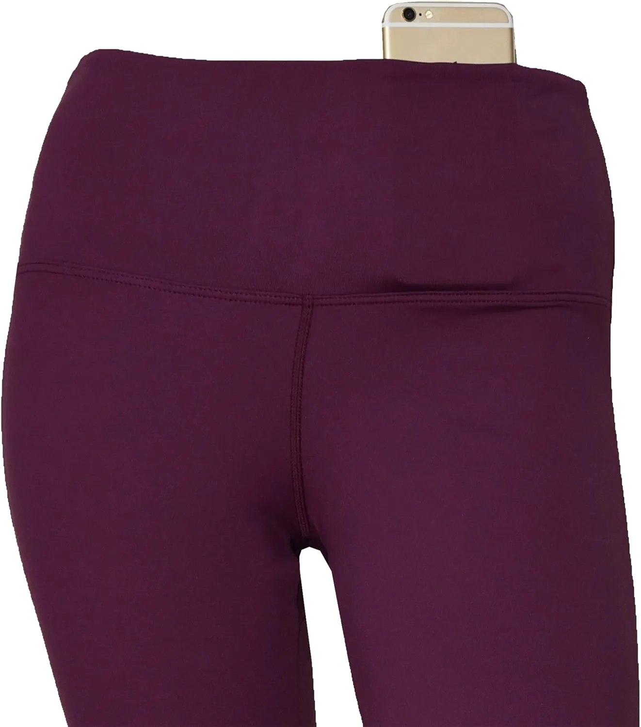 Private Island Women UPF50  Bootcut Long Leggings Pants Pocket Swim Beach Swimsuit Rash Guard Bathing Bottom (RMLBC)
