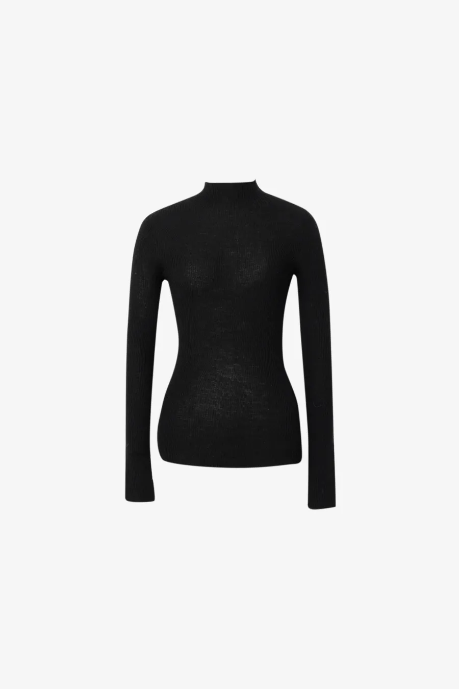 Pure Wool Layering Sweater Black