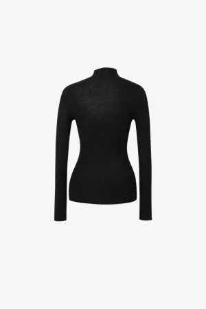 Pure Wool Layering Sweater Black
