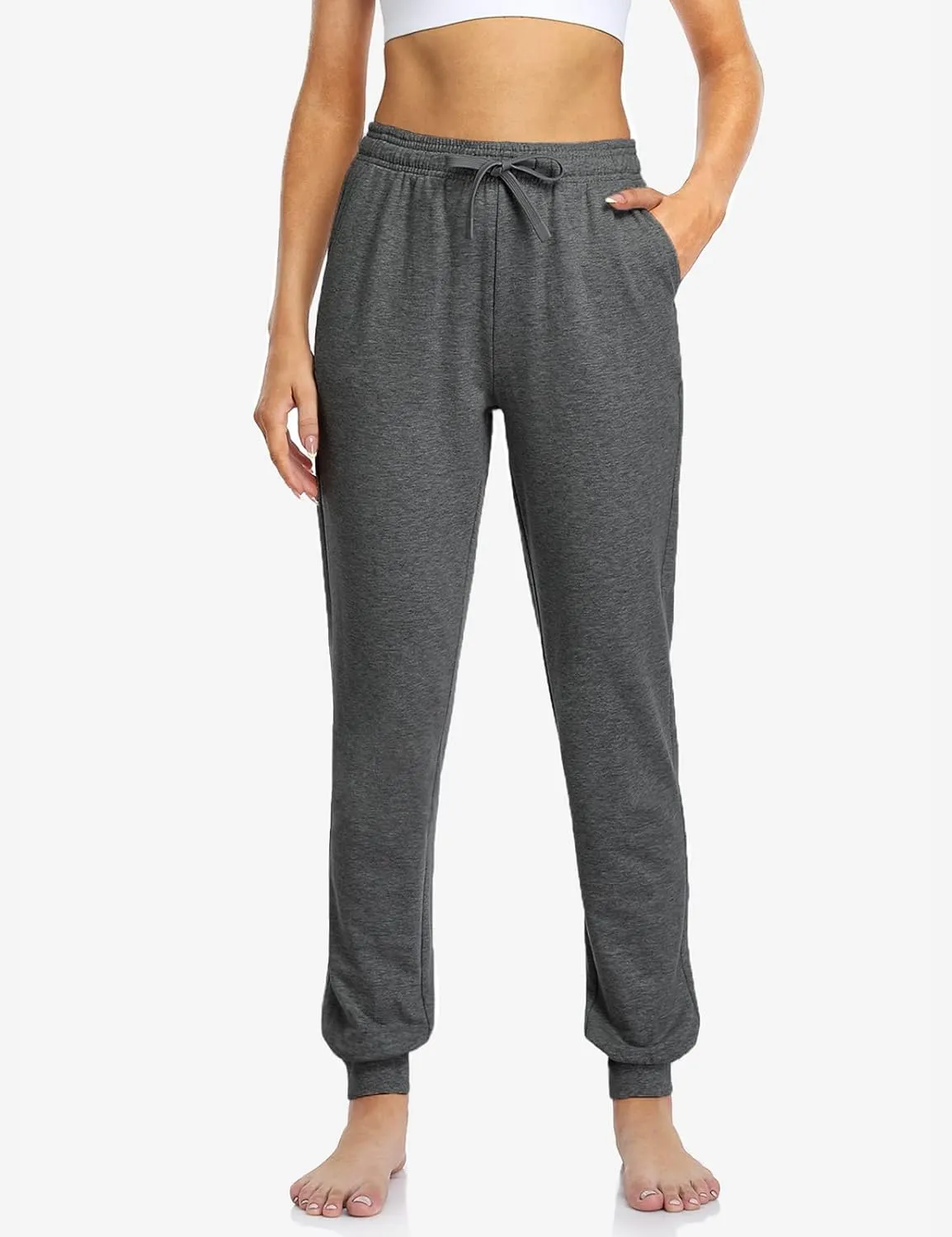 Safort Women Joggers Pants 30"/32"/34"/36" Tall Inseam Athletic Tapered Sweatpants Workout Lounge with Pockets