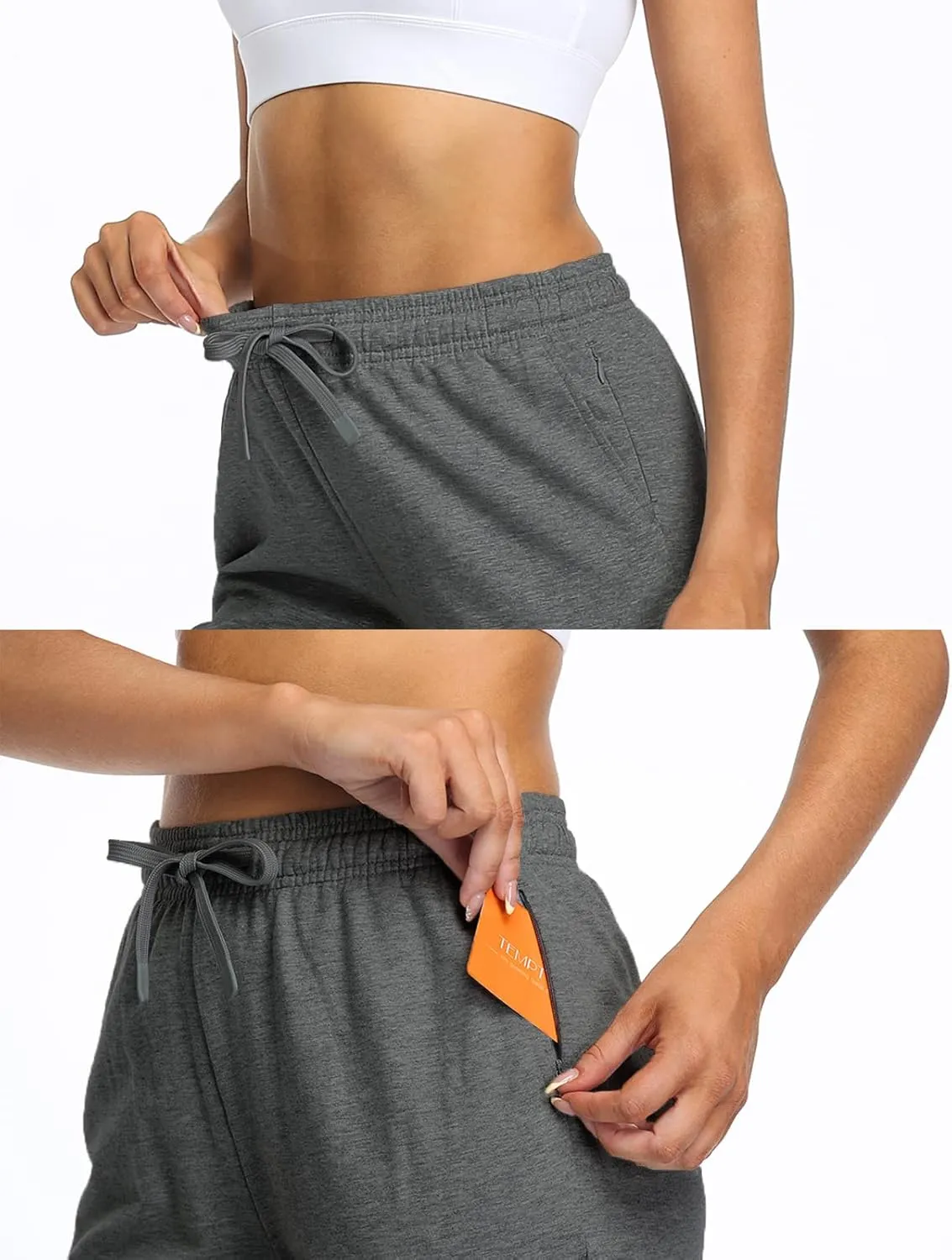 Safort Women Joggers Pants 30"/32"/34"/36" Tall Inseam Athletic Tapered Sweatpants Workout Lounge with Pockets