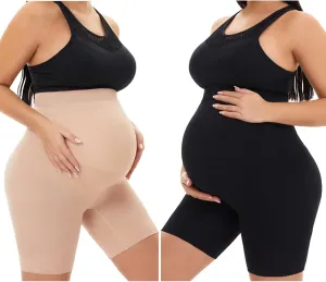 Seamless Maternity Shapewear, Prevent Thigh Chaffing, Pregnancy Belly Support, S-5XL