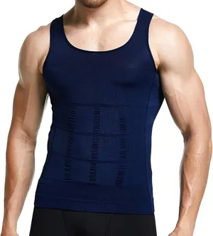 Shaper Vest Men Shaperluv Tank 2.0 Mens Sleeveless Slimming Undershirts Tummy Control and Body Shaper Tank Top