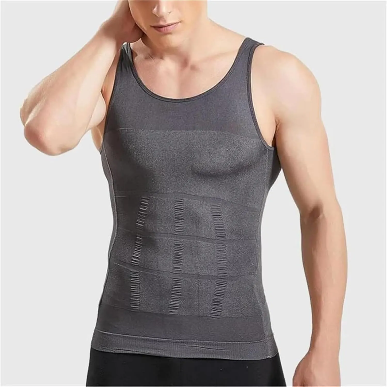 Shaperluv Tank 2.0 Men's, Mens A Shirts Tank Undershirts, Mens Compression Tank Top, Mens Body Shaper Slimming Vest