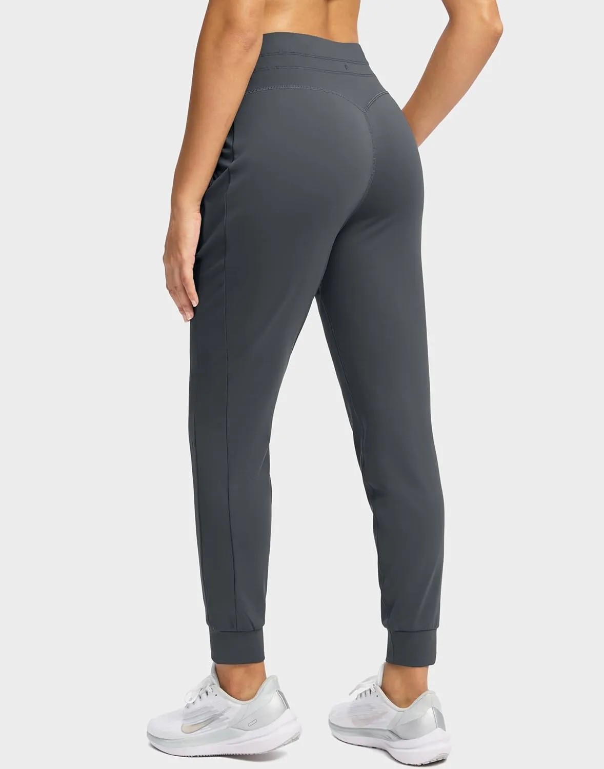 Soothfeel Womens Joggers with Zipper Pockets High Waisted Sweatpants Athletic Leggings Pants for Workout Running Yoga