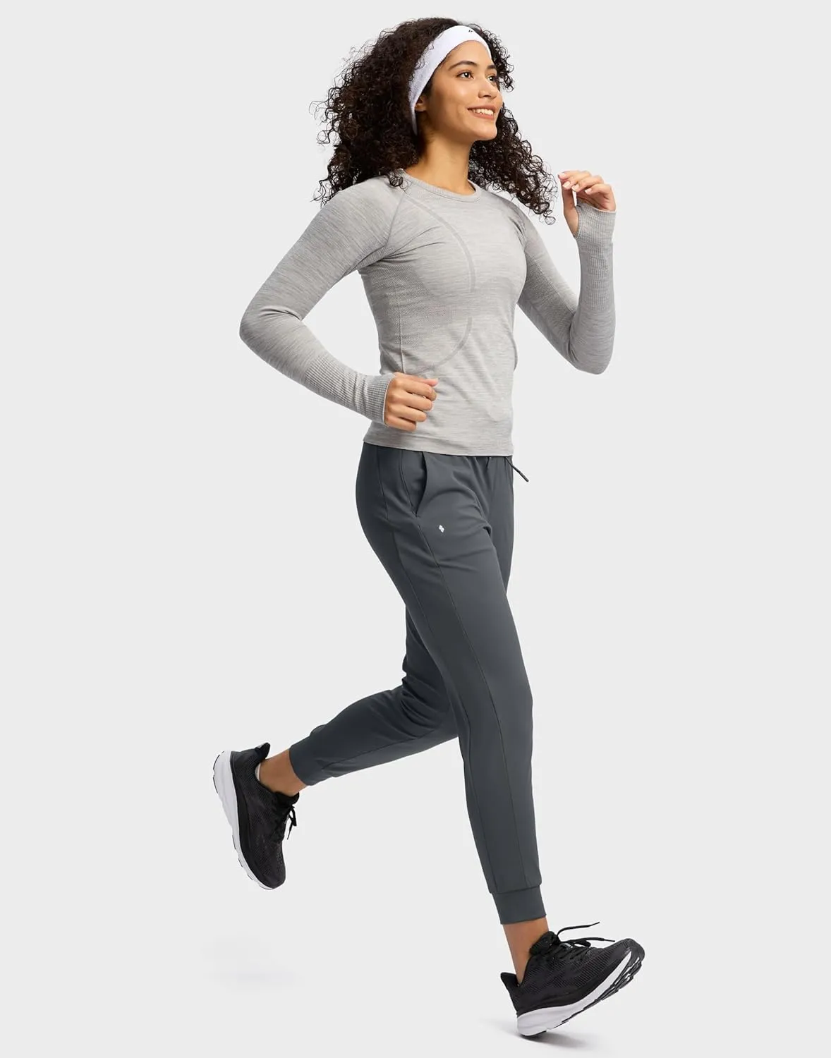 Soothfeel Womens Joggers with Zipper Pockets High Waisted Sweatpants Athletic Leggings Pants for Workout Running Yoga