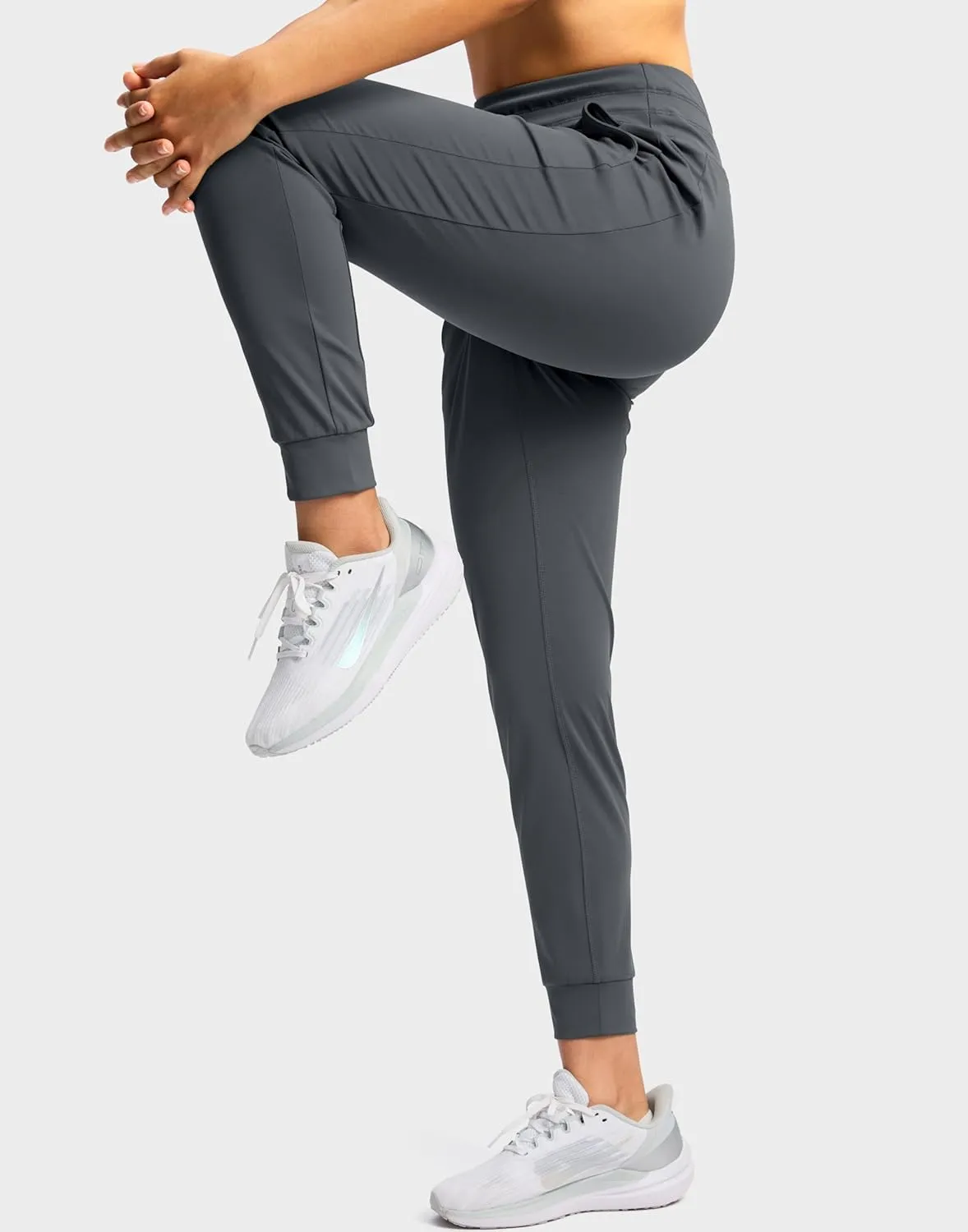 Soothfeel Womens Joggers with Zipper Pockets High Waisted Sweatpants Athletic Leggings Pants for Workout Running Yoga