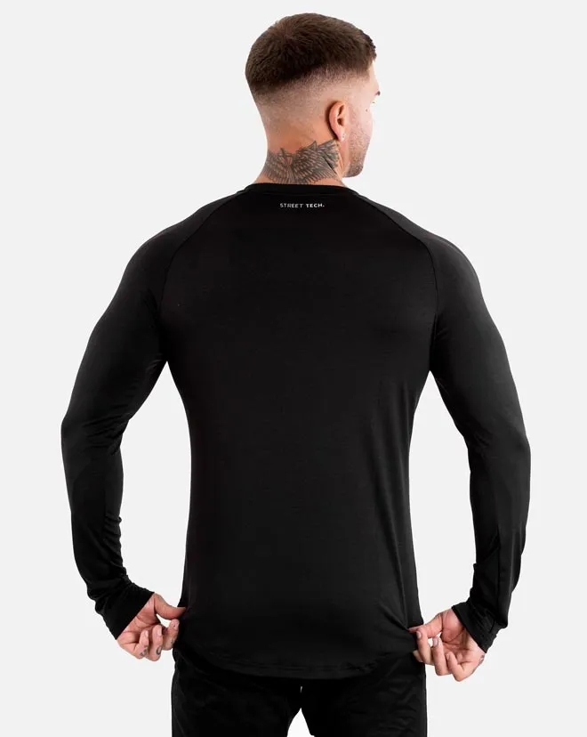 Street Tech. Longsleeve Tee - Black Marl