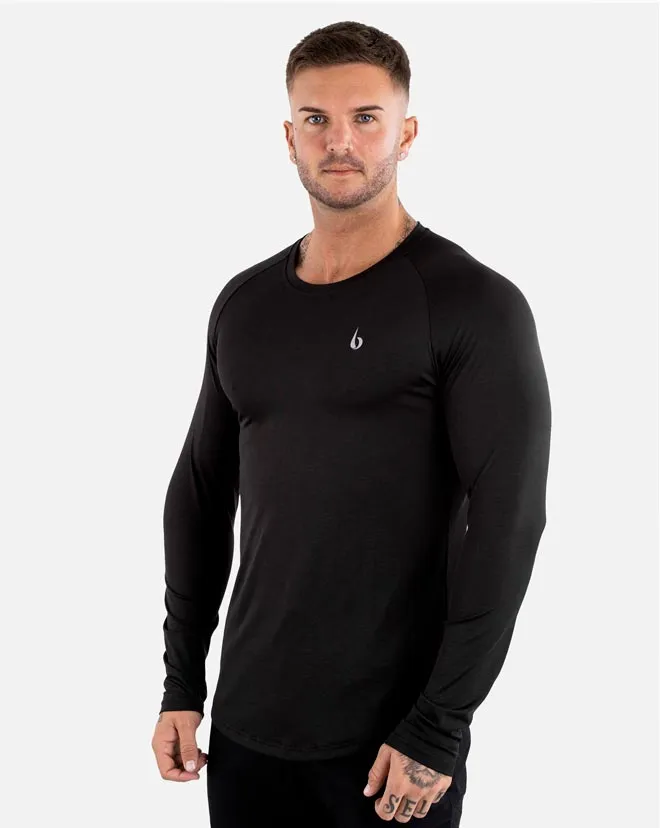Street Tech. Longsleeve Tee - Black Marl