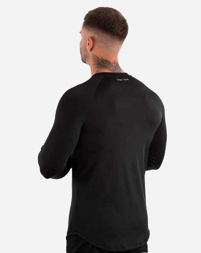 Street Tech. Longsleeve Tee - Black Marl