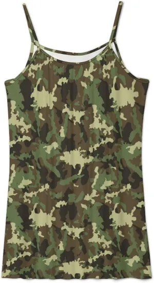 TAIZIYEAH Camouflage Pattern Cropped Hem Shirt Womens Summer Cute Short Sleeve