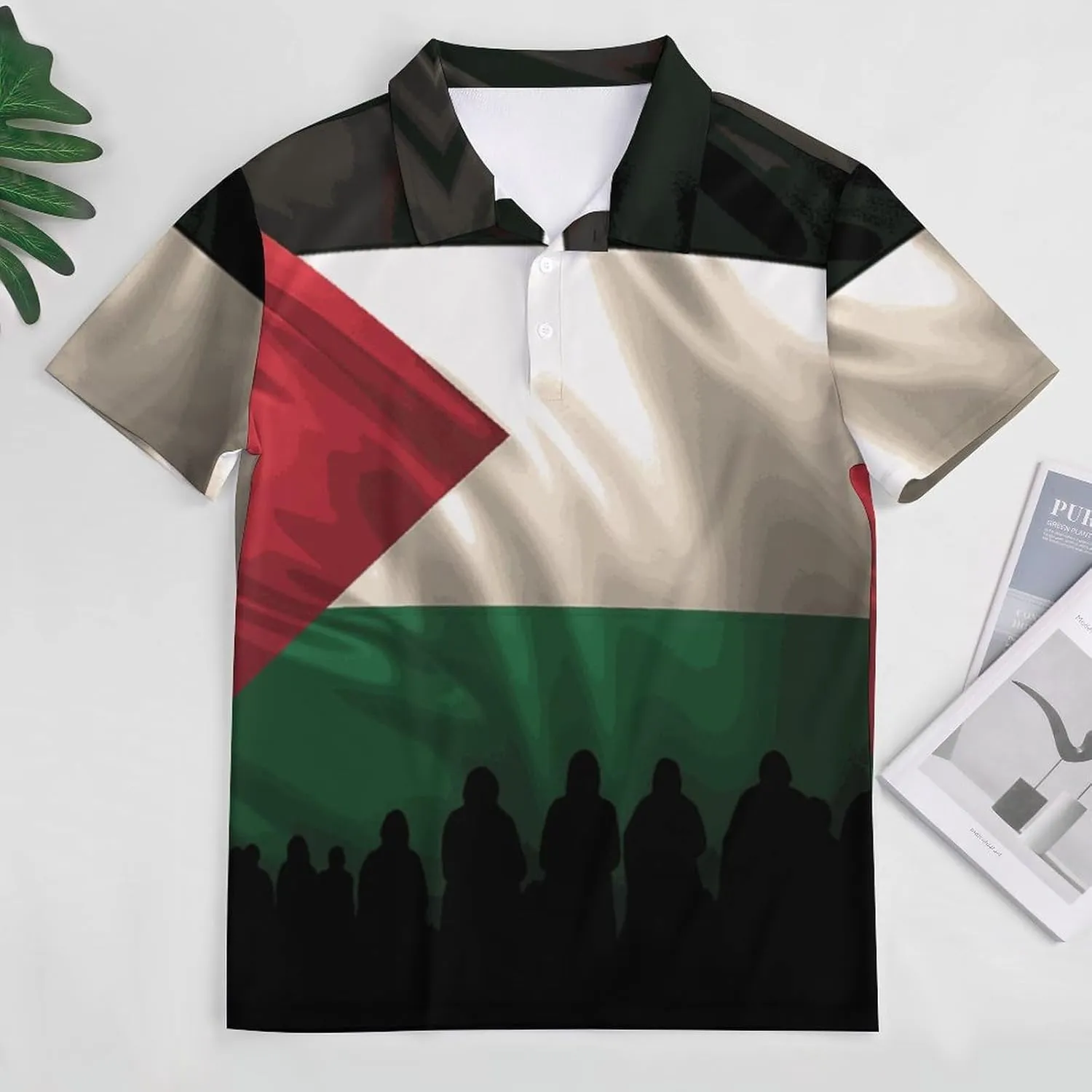 TAIZIYEAH Palestine Flag Long Sleeved Shirt Dress Womens Summer Cute Short Sleeve