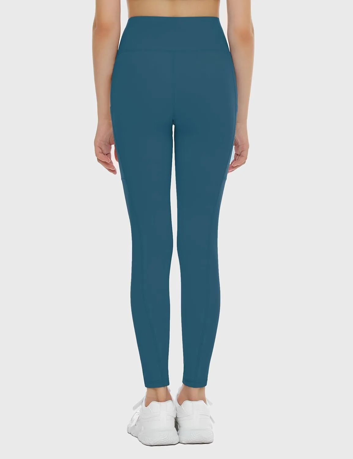 THE GYM PEOPLE Girls Workout Leggings Kids High Waist Stretch Athletic Dance Yoga Pants with Pockets