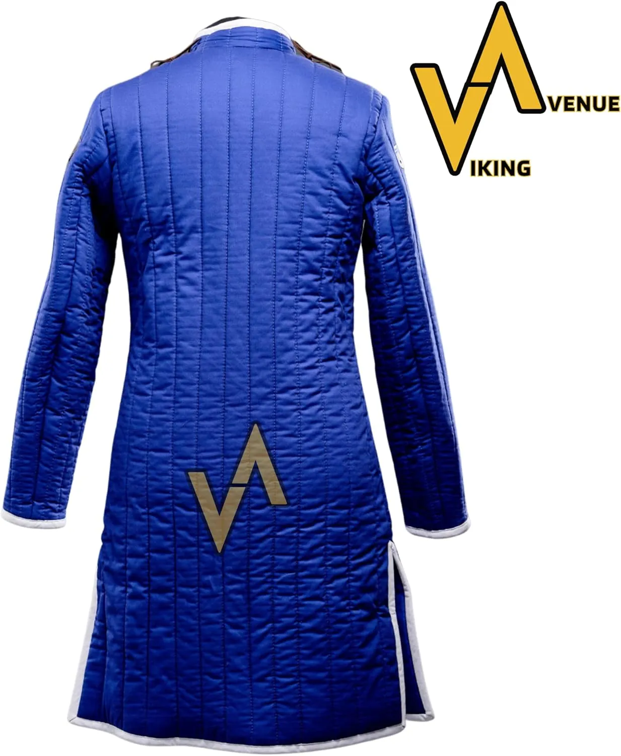 Thick Padded Full Sleeves Gambeson Coat Aketon Jacket Armor, Cotton Fabric | Historical Clothing