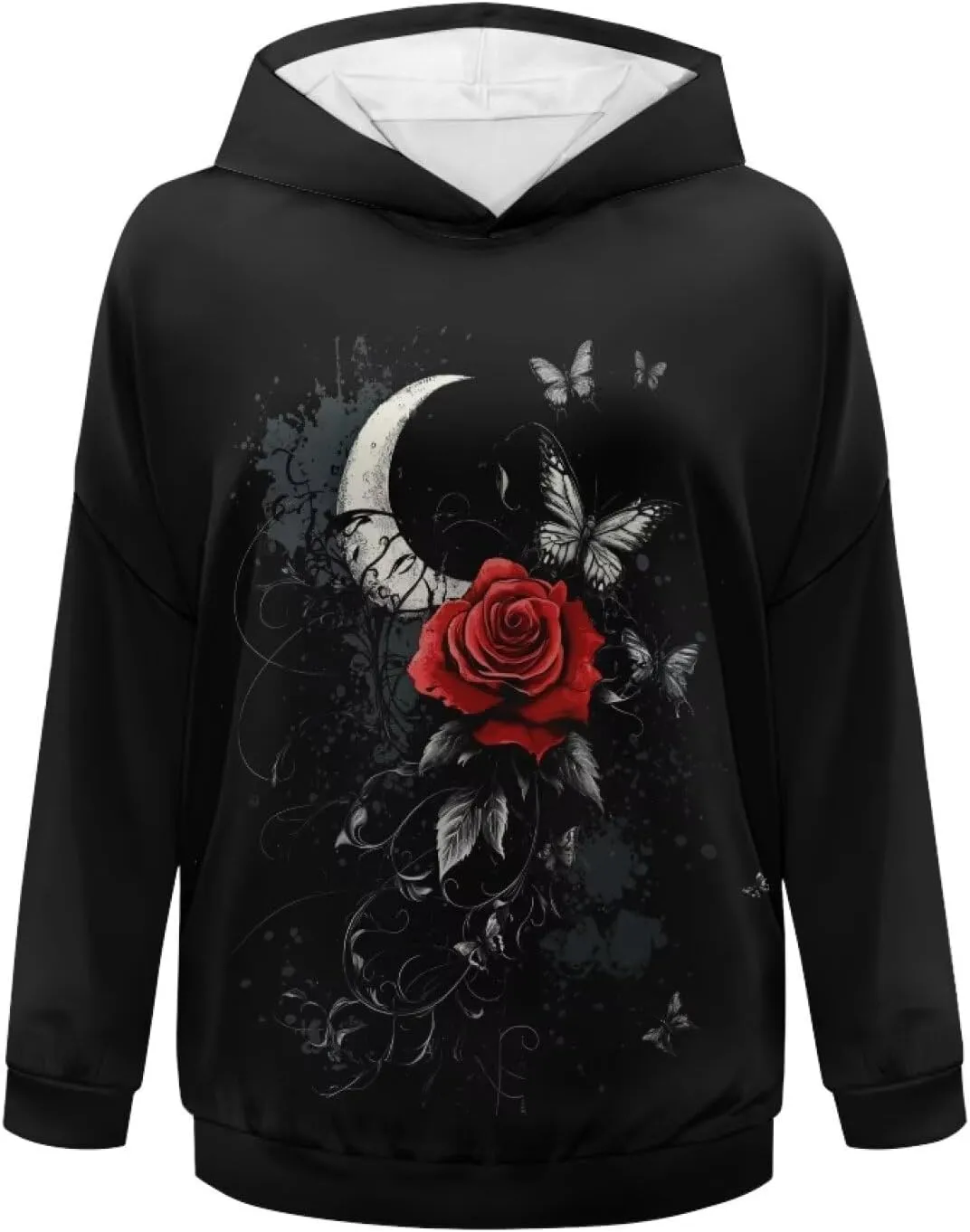 TOADDITDO Women Sweatshirts Trendy Oversized Hoodies Sweatshirt Long Sleeve Fall/Winter Outfits Fashion Clothes