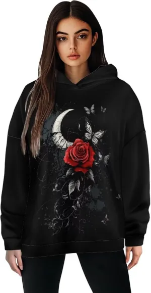 TOADDITDO Women Sweatshirts Trendy Oversized Hoodies Sweatshirt Long Sleeve Fall/Winter Outfits Fashion Clothes