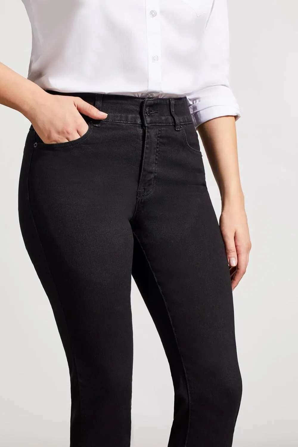 Tribal Women's Sophia Curvy Straight Fit Jeans (Regular, Plus and Petite Sizes)