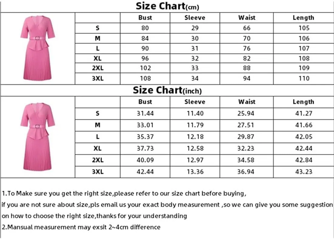 Useagrey Midi Dress for Women Pencil Dress Fashion Work Dress Elegant High Waist Ruched Pleated Church Dress