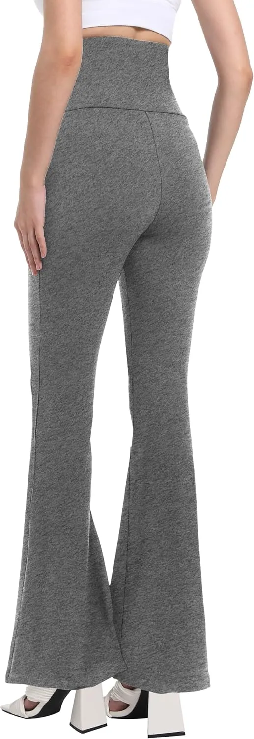 V VOCNI Women's Maternity Flare Leggings Over The Belly Bootcut Bell Bottom Pregnancy Leggings Lounge Yoga Pants