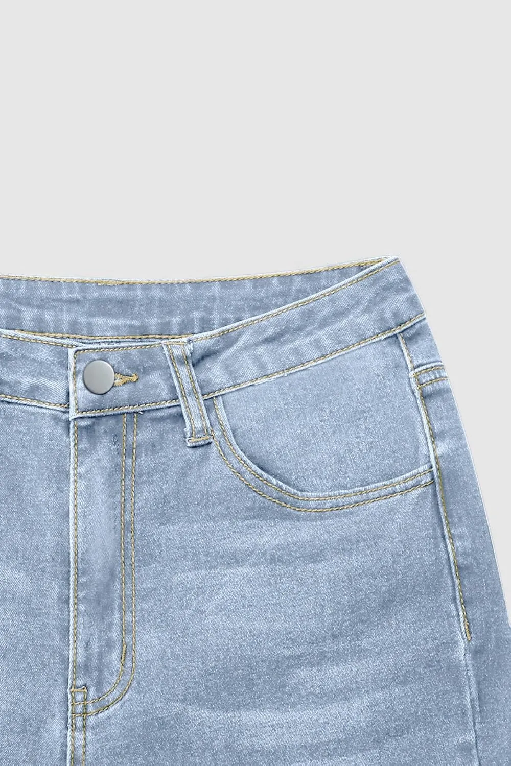 Vintage Bell Bottoms Flare Jeans for Women 90s High Waist Ripped Distressed Wide Leg High Rise Denim Pants
