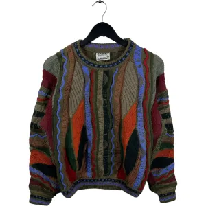 Vintage Kalaroo Vertical Stripe 3D Knit Sweater