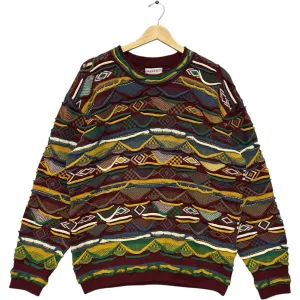 Vintage Meeroo Wool 3D Knit Sweater 90s