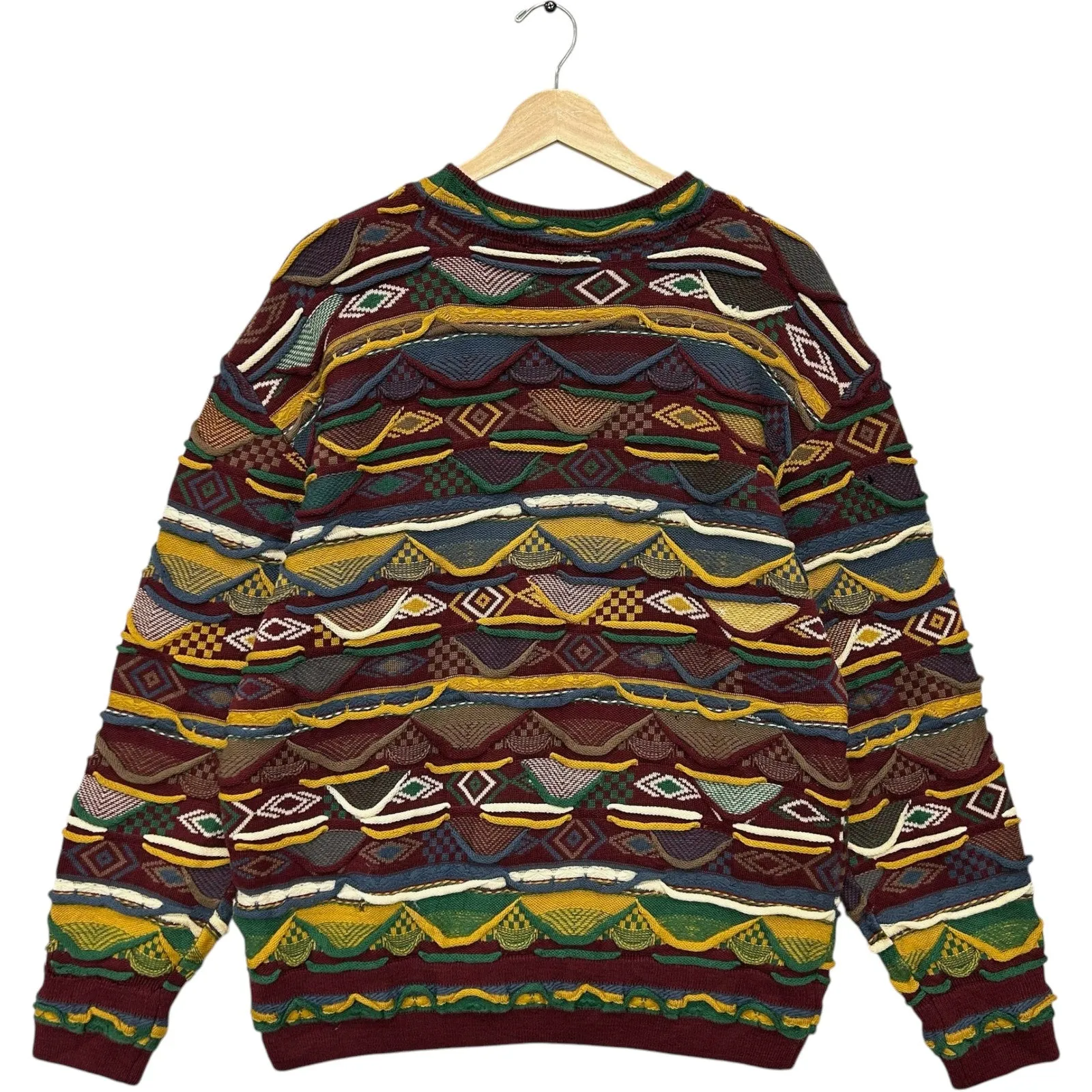 Vintage Meeroo Wool 3D Knit Sweater 90s