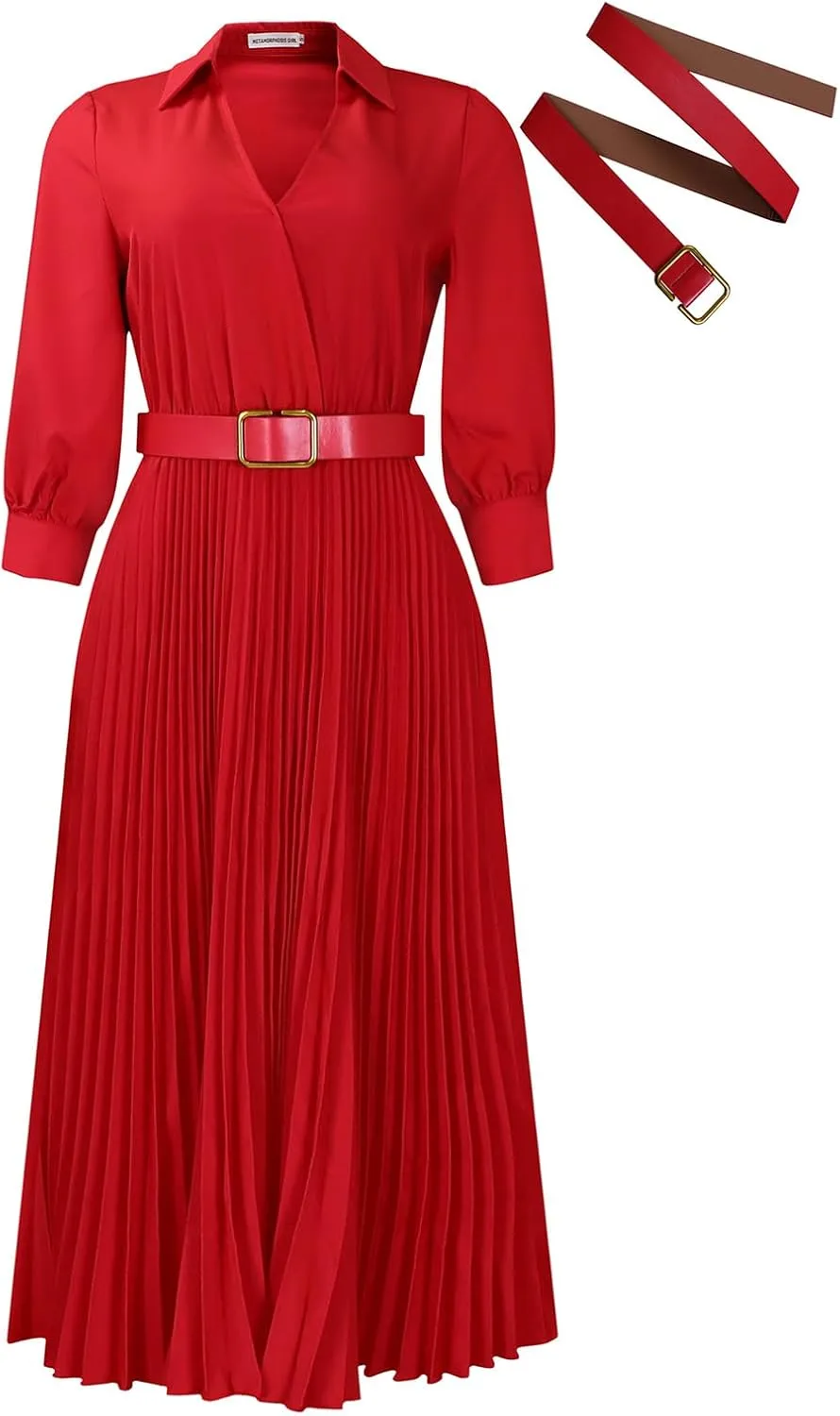 Wear to Work Midi Dress for Women Business Casual A-line Bodycon Midi Dress Elegance Church Outfits