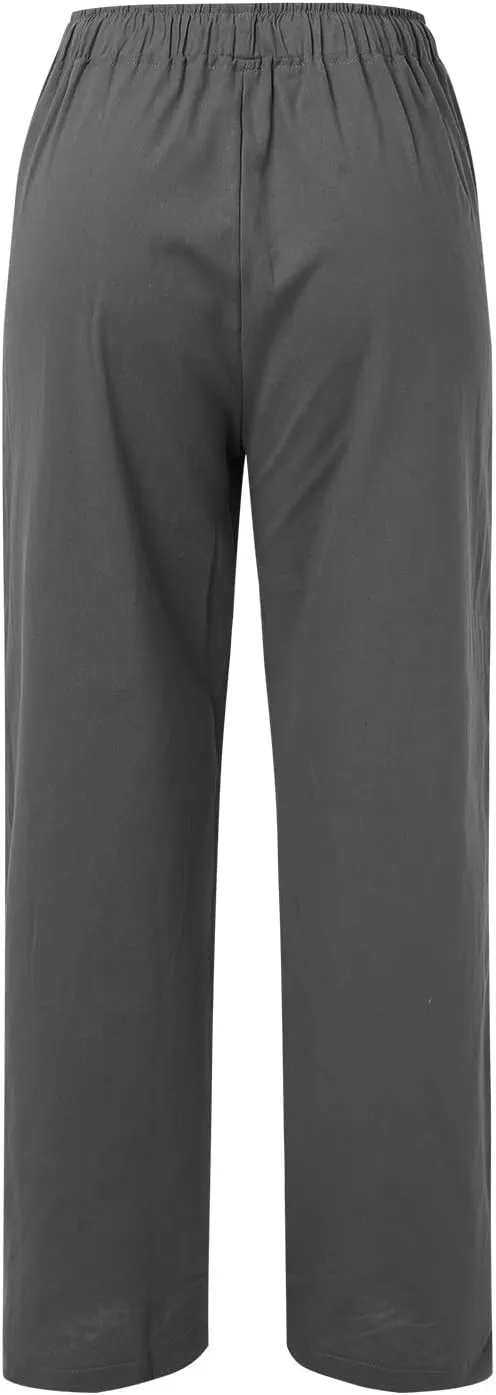Wide Leg Pants for Women Winter Trending Yoga Thermal with Pockets Fleece Lined Flare Leggings