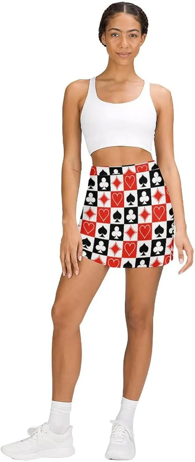 Women Athletic Tennis Skorts Golf Skirts with Pockets for Running Active Workout