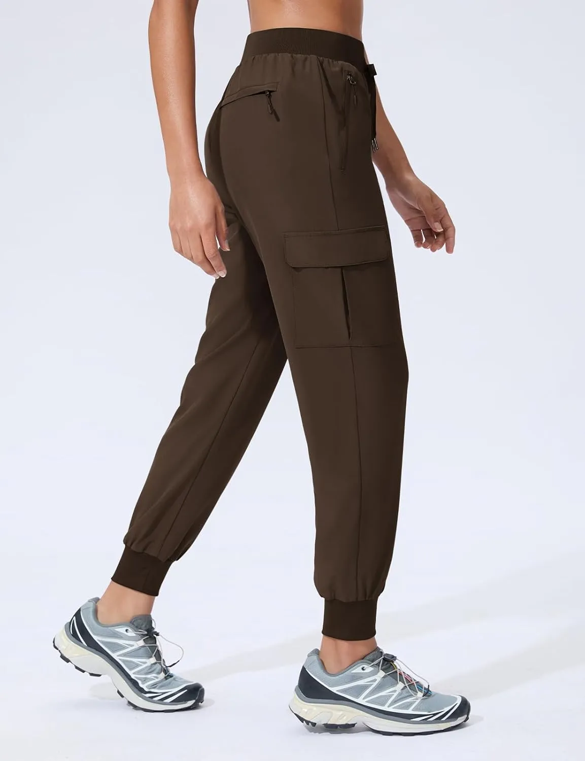 Women's Cargo Joggers Quick Dry Hiking Joggers UPF 50  Lightweight Athletic Jogger Pants Travel Water Resistant