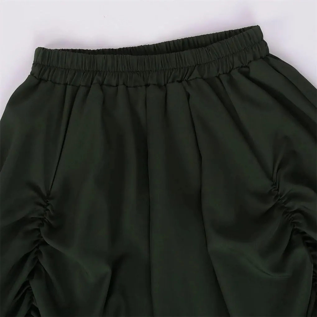 Women's High Waist A-Line Skirt Multilayer Pleated Party Long Skirt Women Casual Midi Skirt