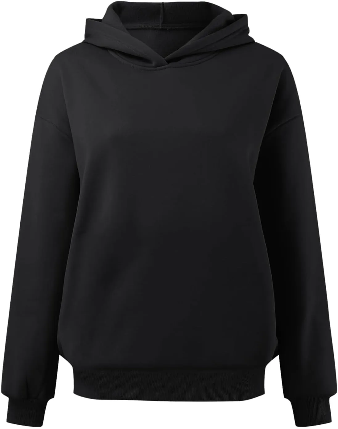 Womens Oversized Sweatshirts Pullover Hoodies Artificial Short Velvet Oversized Hoodies Fleece Hooded Knitted