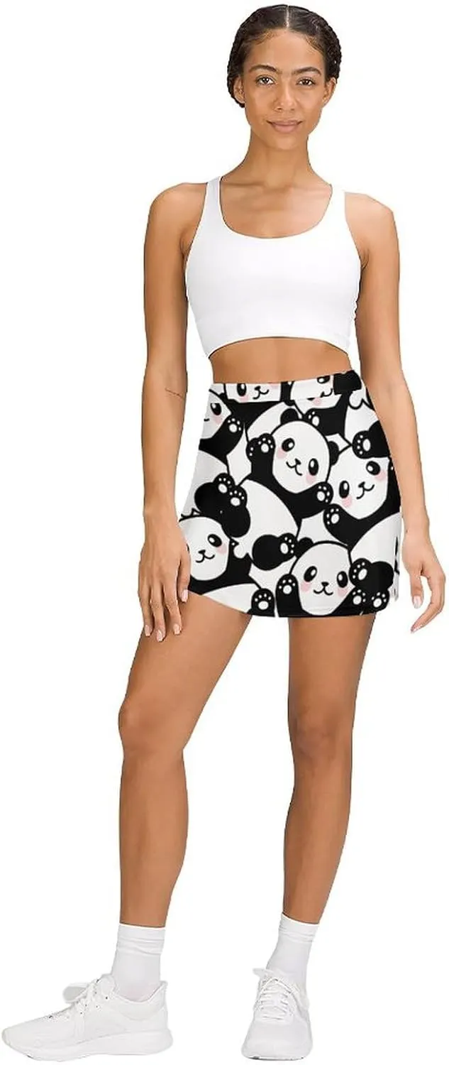 Women's Skort Mini Skirt for Running Tennis Golf Workout Sports with Pockets