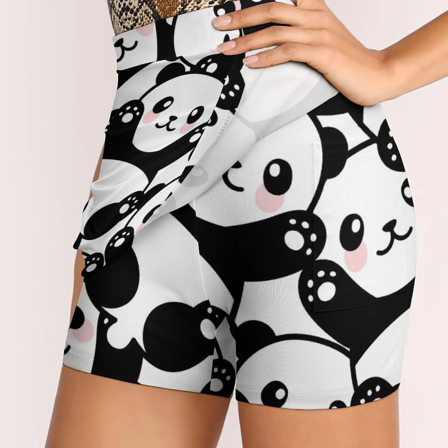 Women's Skort Mini Skirt for Running Tennis Golf Workout Sports with Pockets