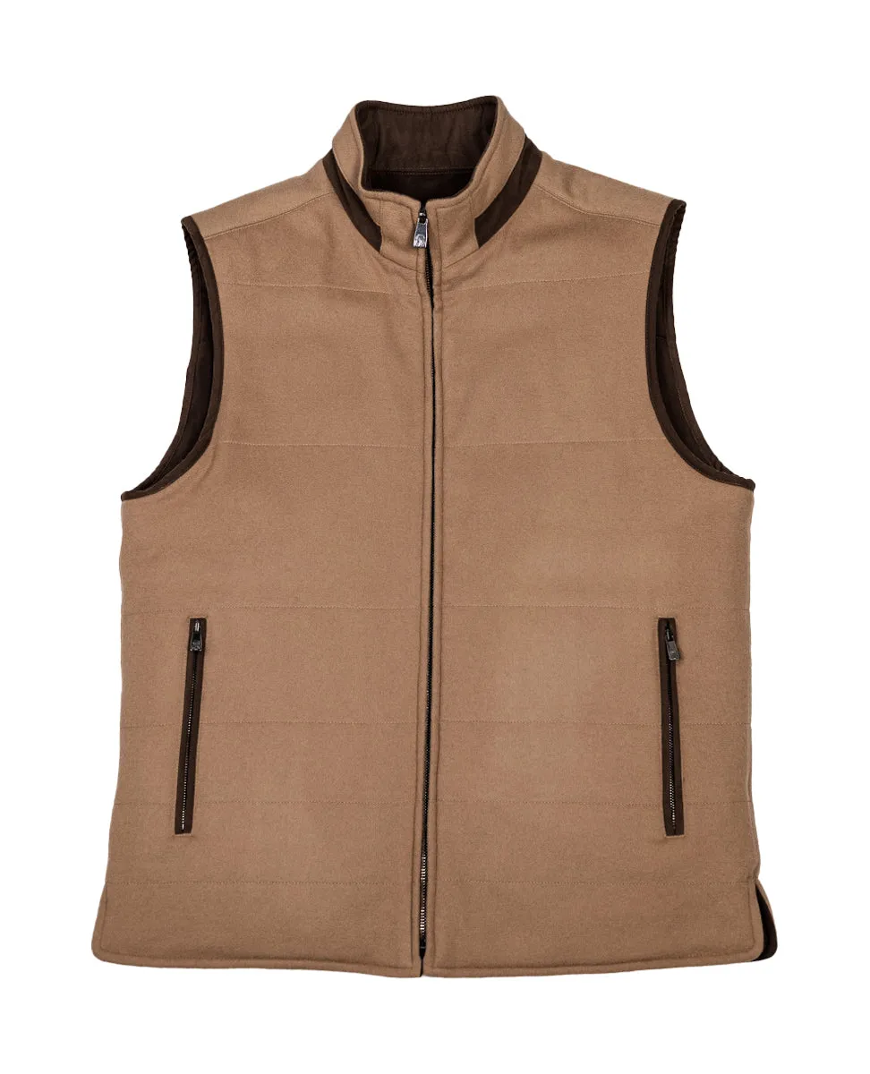 Wool twill waistcoat