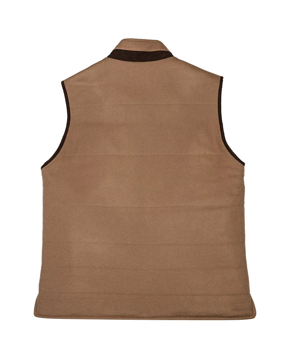 Wool twill waistcoat