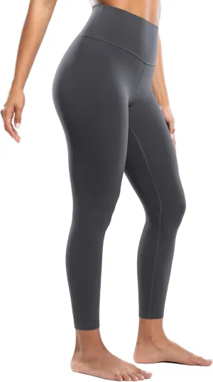 Workout Leggings for Women Yoga Pants 7/8 High Waisted Athletic Tights Silky Feeling Soft 25" Gym Activewear Lounge