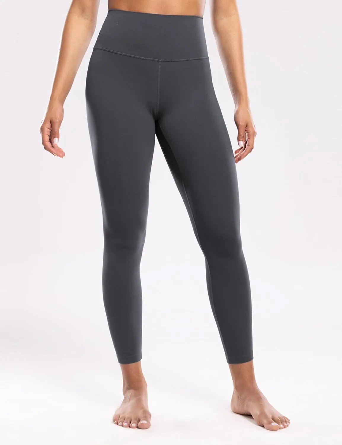 Workout Leggings for Women Yoga Pants 7/8 High Waisted Athletic Tights Silky Feeling Soft 25" Gym Activewear Lounge