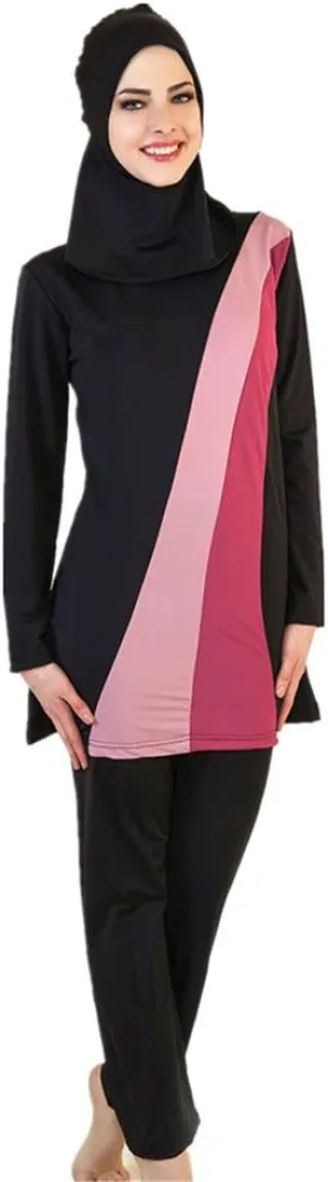YEESAM Muslim Swimsuits for Women, Long Sleeve Islamic Burkini Modest Swimwear